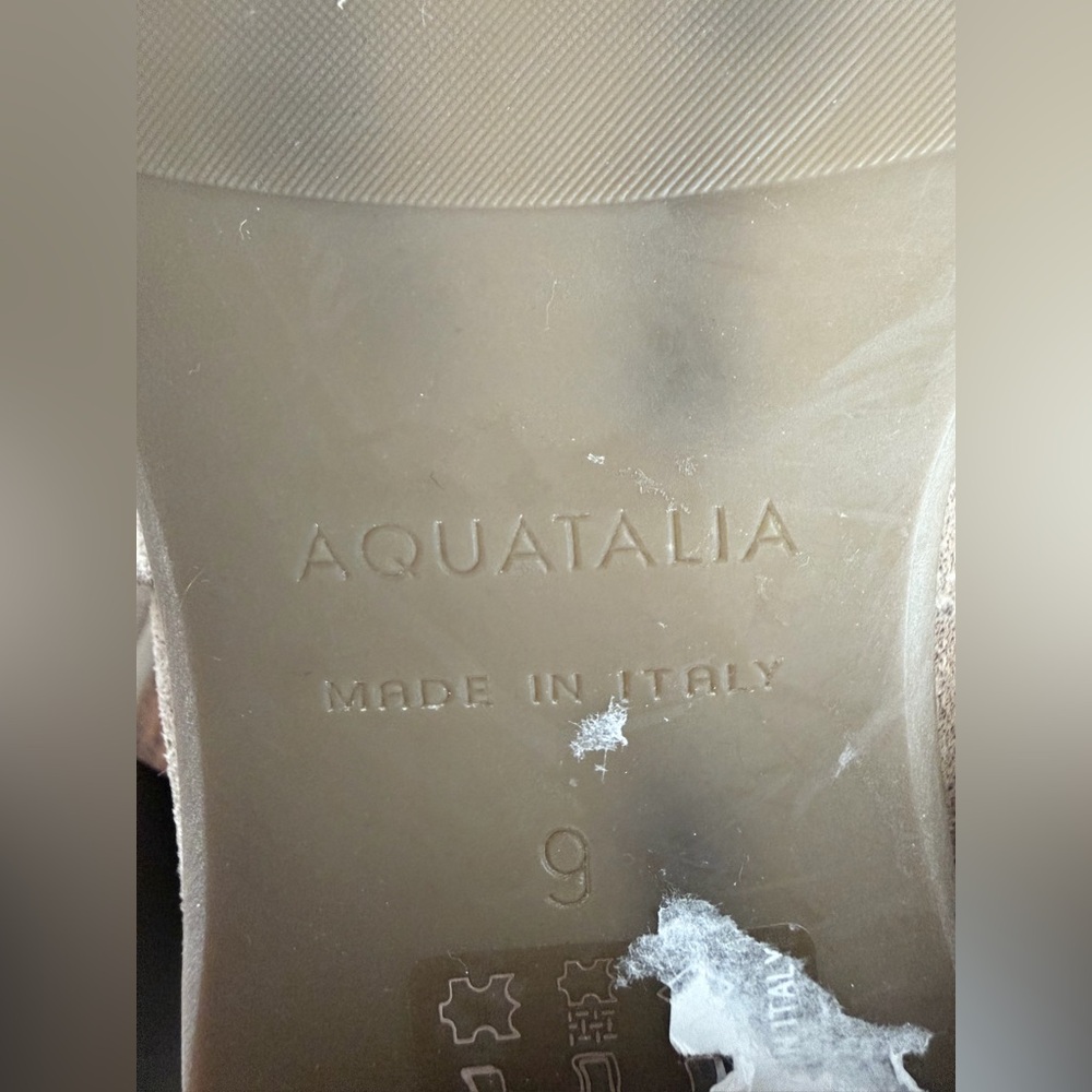 Aquatalia Fiamma Weatherproof Taupe Suede Almond Toe Bootie Weatherproof Size 9 - Picture 8 of 11